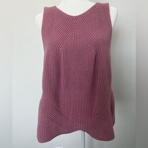 Tank Top Sleeveless Knit Sweater Blouse